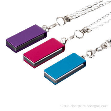 Metal Swivel USB Flash Drives with Up to 16GB Capacity and More than 10 Years Data Retention